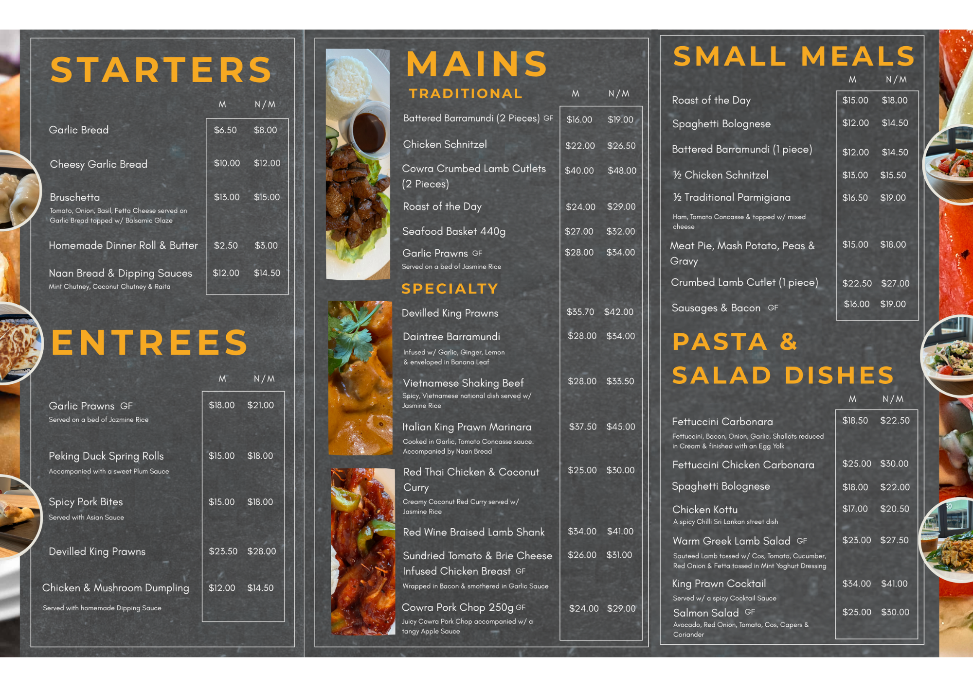 Menu Page 1
